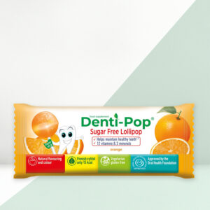 DENTI-POP Sugar Free Lollipop Orange Box of 40